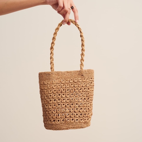 Rouje Raffia Bucket Bag